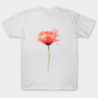 Poppy Watercolor T-Shirt
